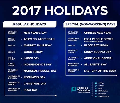 2017 holidays philippines|official gazette philippines holidays 2017.